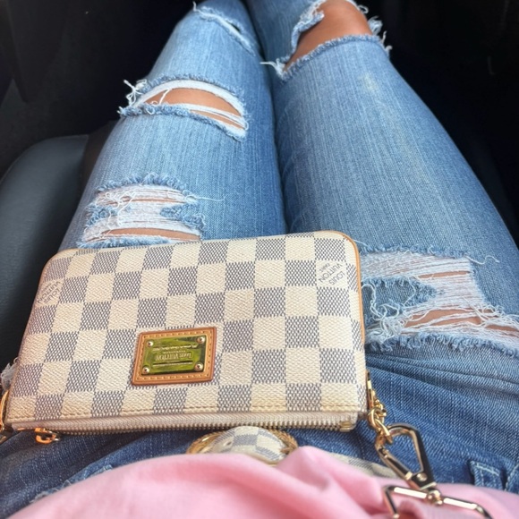 Louis Vuitton Handbags - Louis Vuitton Damier Azur Mila Wristlet